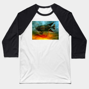 Fantasy steampunk blimp Baseball T-Shirt